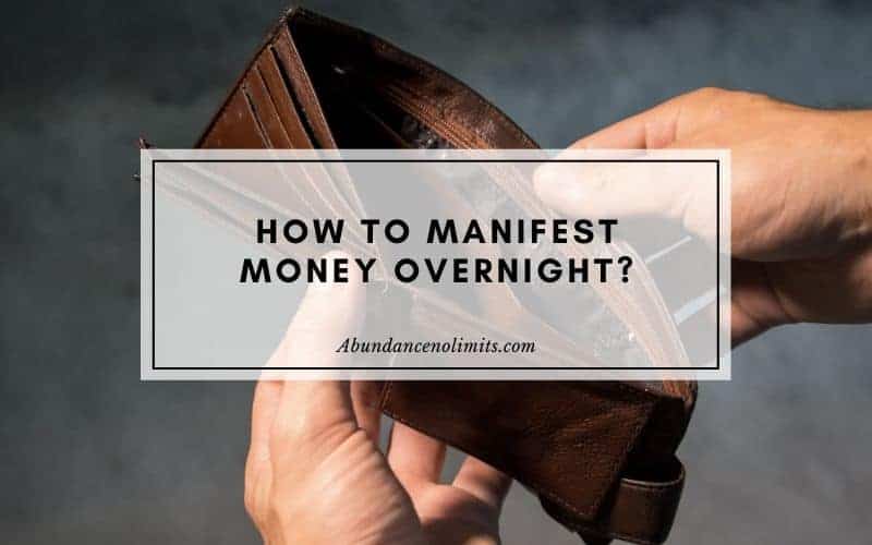 manifest money quickly and easily