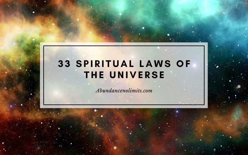 33 spiritual laws of the universe