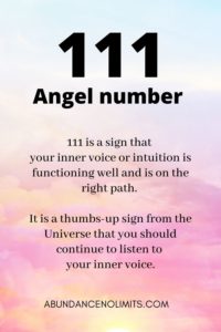 111 Angel Number Meaning