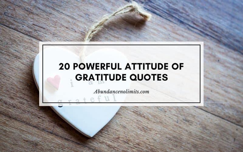 Attitude of Gratitude Quotes
