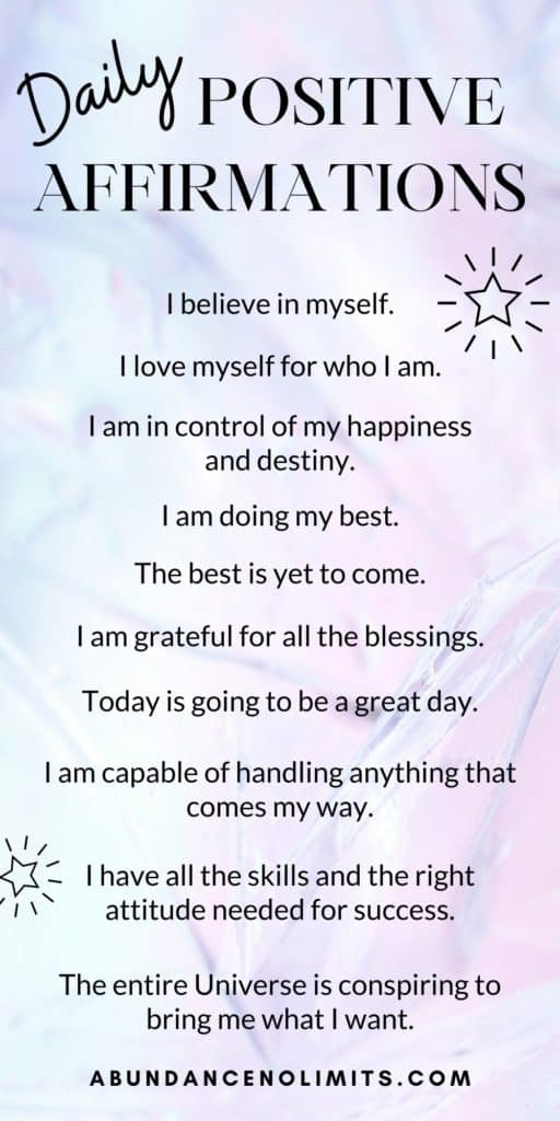 daily positive affirmations