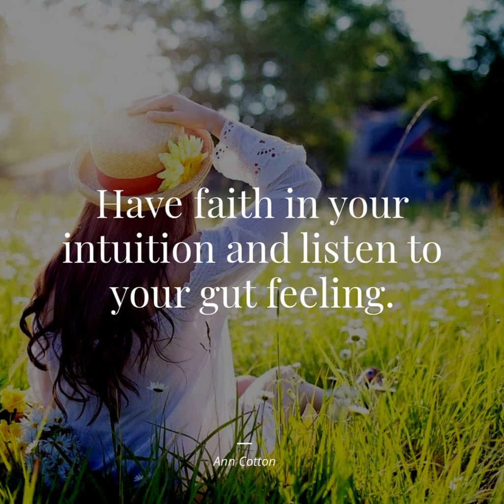 listen to your intuition