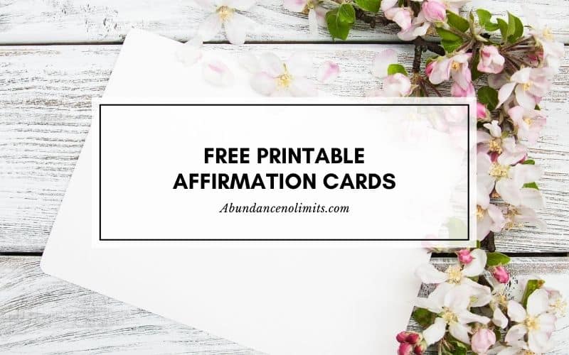 Free Printable Affirmation Cards PDF