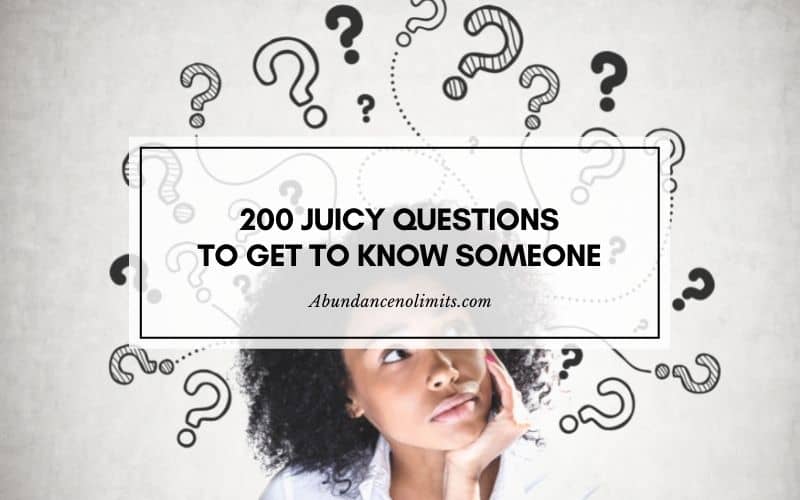 juicy questions to get to know someone