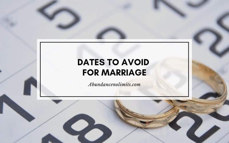 Dates to Avoid for Marriage: Numerology at Work
