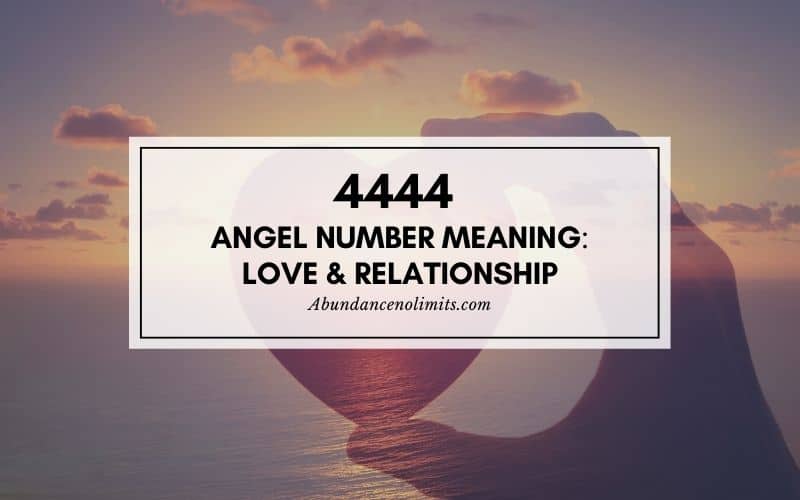 4444 angel number meaning love
