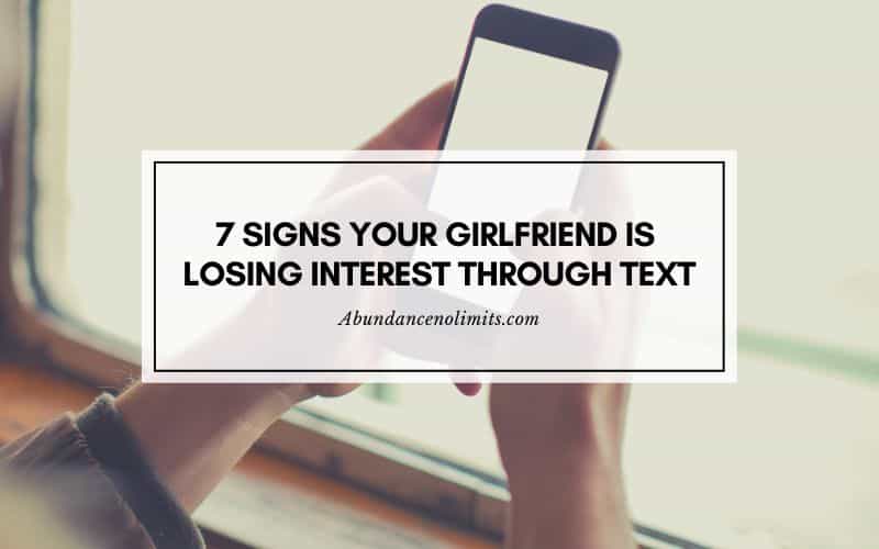 7 Signs Your Girlfriend is Losing Interest Through Text