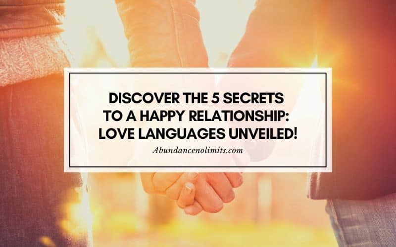 5 Love Languages For Couples