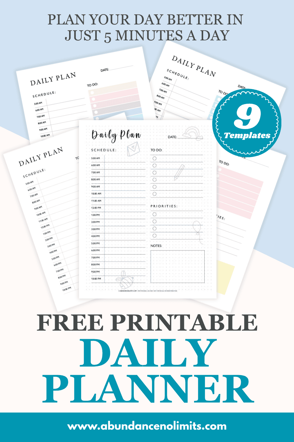 daily planner printable